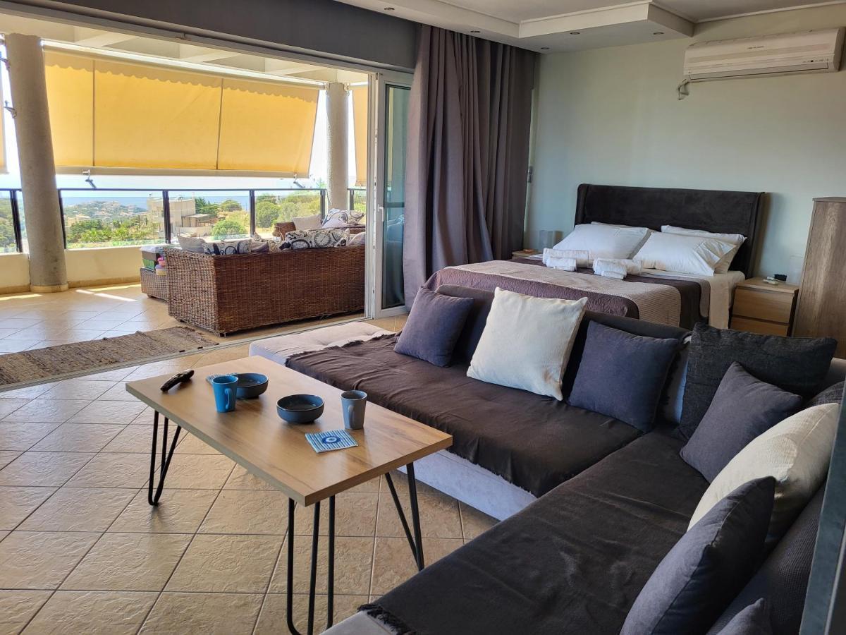 "Stergiou Luxury Apartment 2Nd Floor" Με Κοινη Πισινα Saronida Exteriér fotografie