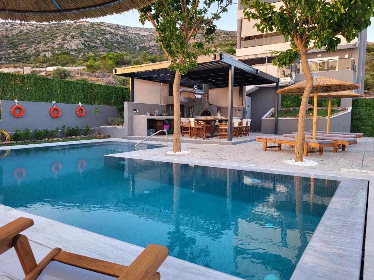 "Stergiou Luxury Apartment 2Nd Floor" Με Κοινη Πισινα Saronida Exteriér fotografie